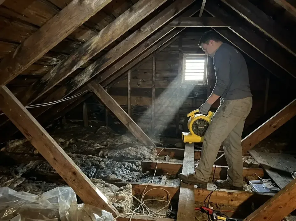 attic-water-damage-drying-proc-007 — frequently asked questions, Emergency Water Extraction & 24/7 Flood Response in Luverne…